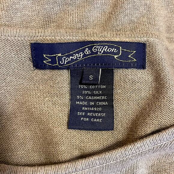 Spring & Clifton Women’s Tiered Ruffle Sleeve Sweater Dress Cashmere Silk Luxury - Picture 3 of 6